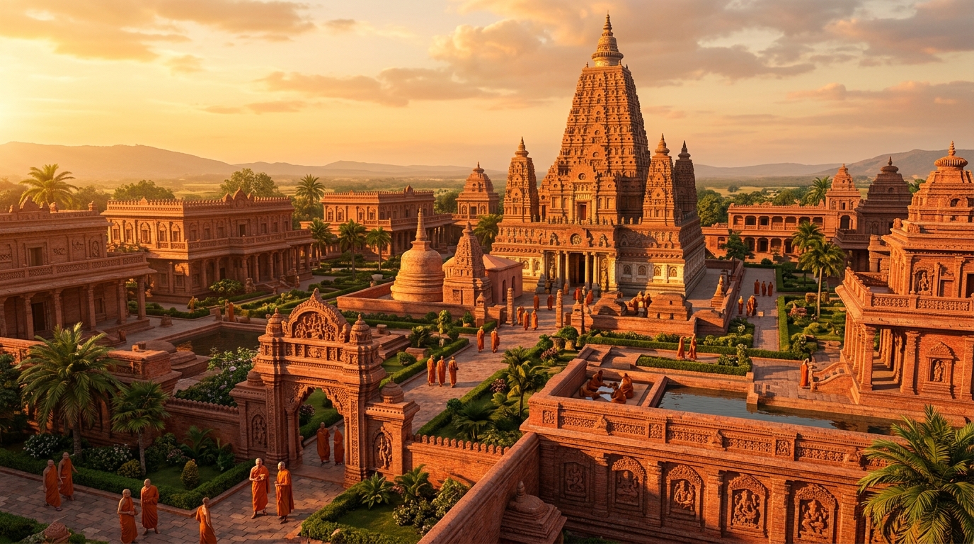 Ancient Monument in Golden Glory